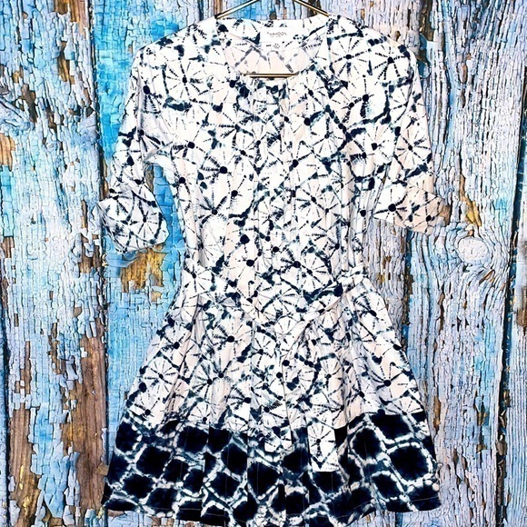 Thakoon for Target Tie Dye Pleated Belted Dress